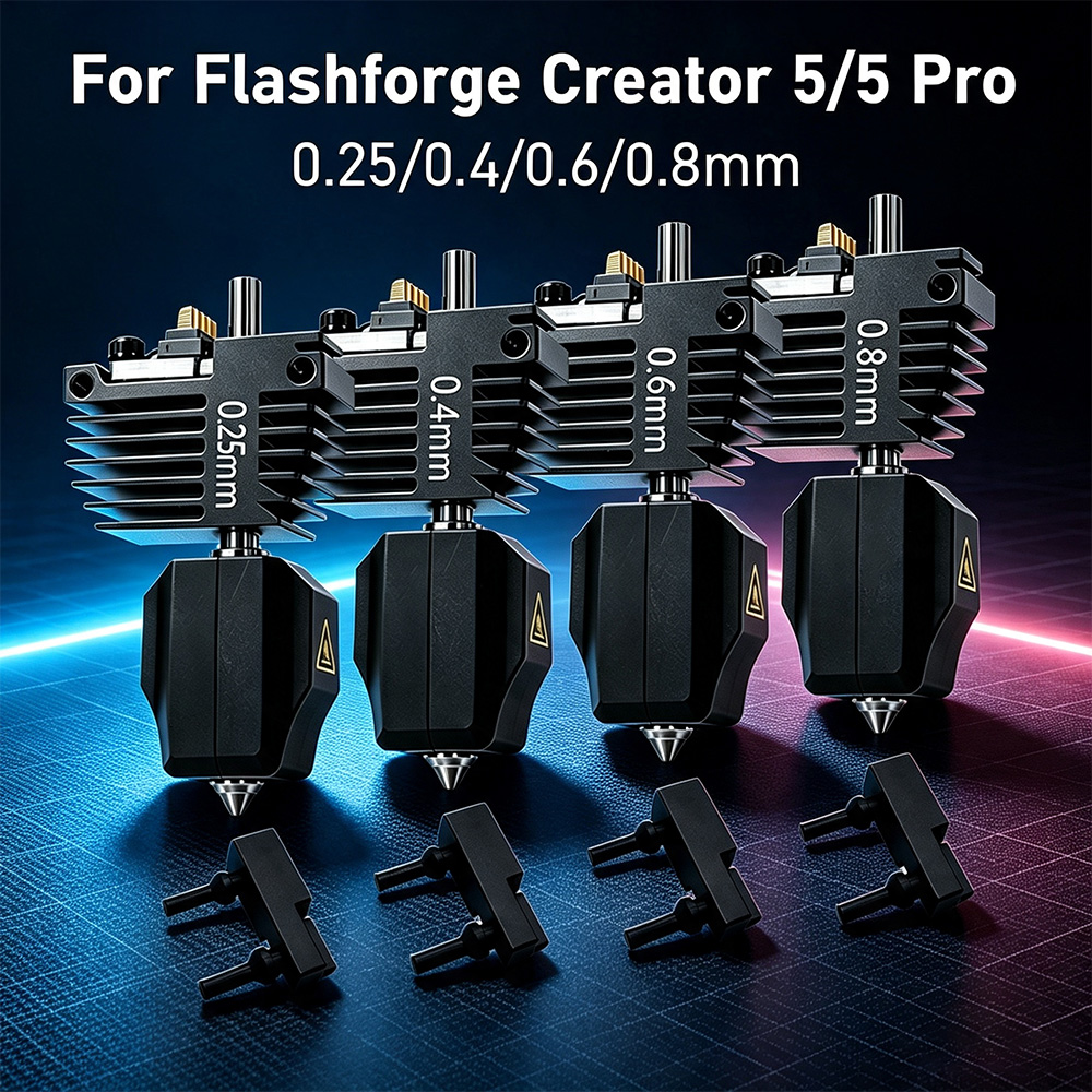 Print Head Cleaning Kit - ชุด Hotend 4 ชิ้นสำหรับเปลี่ยนชุดหัวฉีดของเครื่องพิมพ์ Flashforge C5