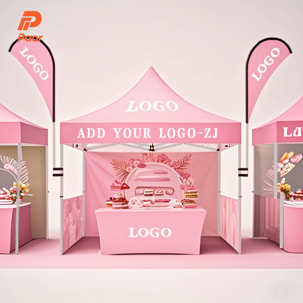 Commercial Printing & Packaging Pvt Ltd - เต็นท์อลูมิเนียมพิมพ์ลายตามสั่งสำหรับงานแสดงสินค้ากลางแจ้ง พร้อมโลโก้โฆษณาเชิงพาณิชย์ สำหรับงานนิทรรศการ งานอีเว้นท์ และศาลาพักผ่อน