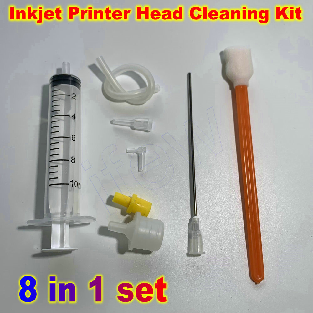 Print Head Cleaning Kit - ชุดทำความสะอาดหัวพิมพ์ ชุดทำความสะอาดหัวพิมพ์แบบเข็มฉีดยา ชุดทำความสะอาดหัวพิมพ์พร้อมอุปกรณ์ดูดหมึก ชุดเครื่องมือซ่อมแซมหมึก