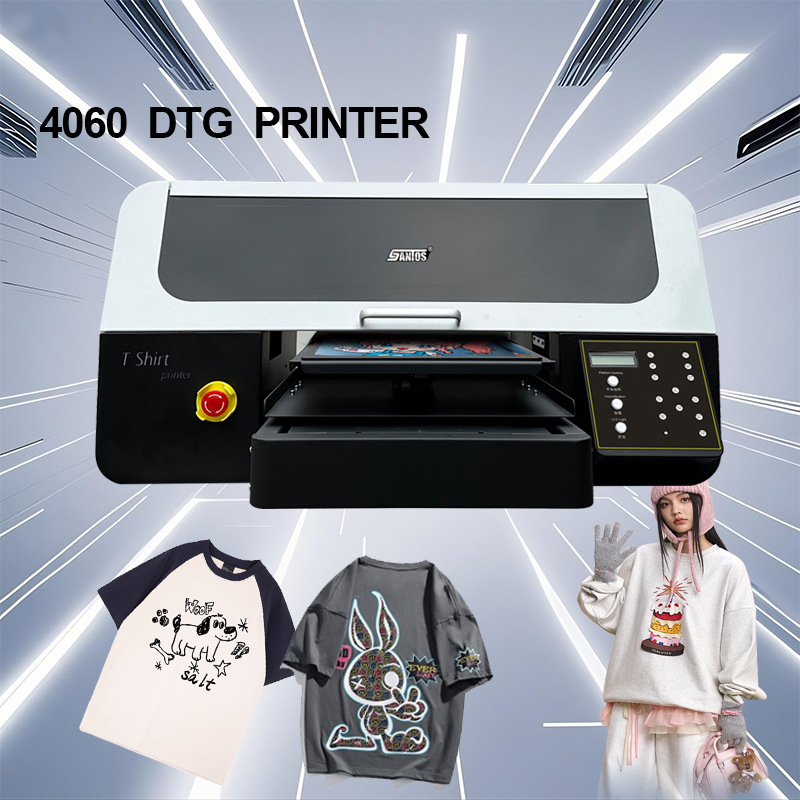 Commercial Printing Machine For Clothes - DTG เสื้อยืดเครื่องพิมพ์ 40 ซม.* 60 ซม.การพิมพ์ดิจิตอลประสิทธิภาพสูง