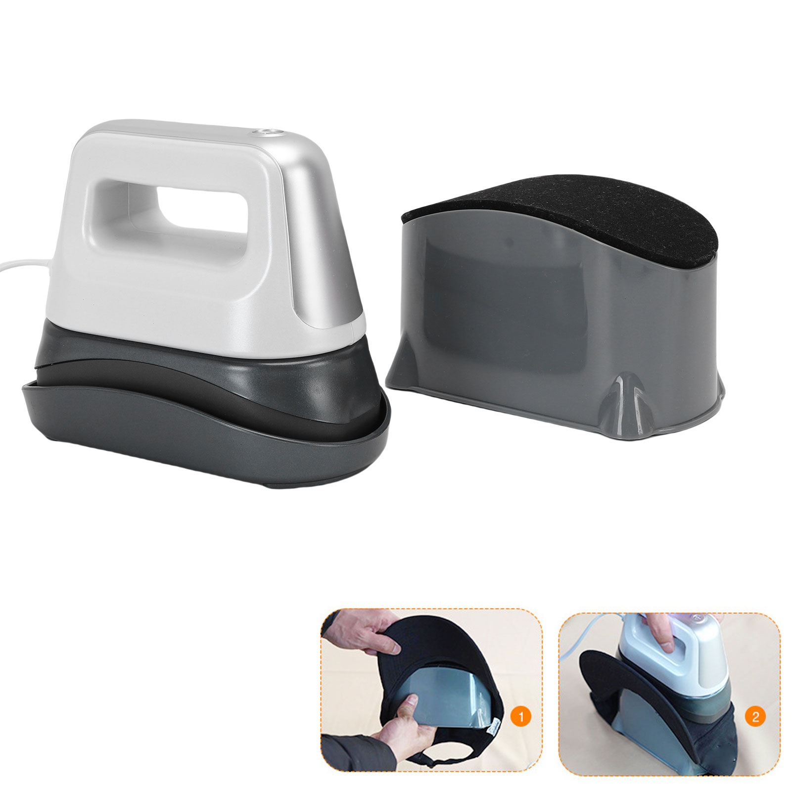 Commercial Printing Press - 【ใหม่】เครื่องรีดร้อนขนาดเล็กสำหรับหมวกแบบพกพา พร้อม 3 ระดับความร้อน ปิดอัตโนมัติ เครื่องรีดร้อนขนาดเล็กแบบพกพาสำหรับหมวก